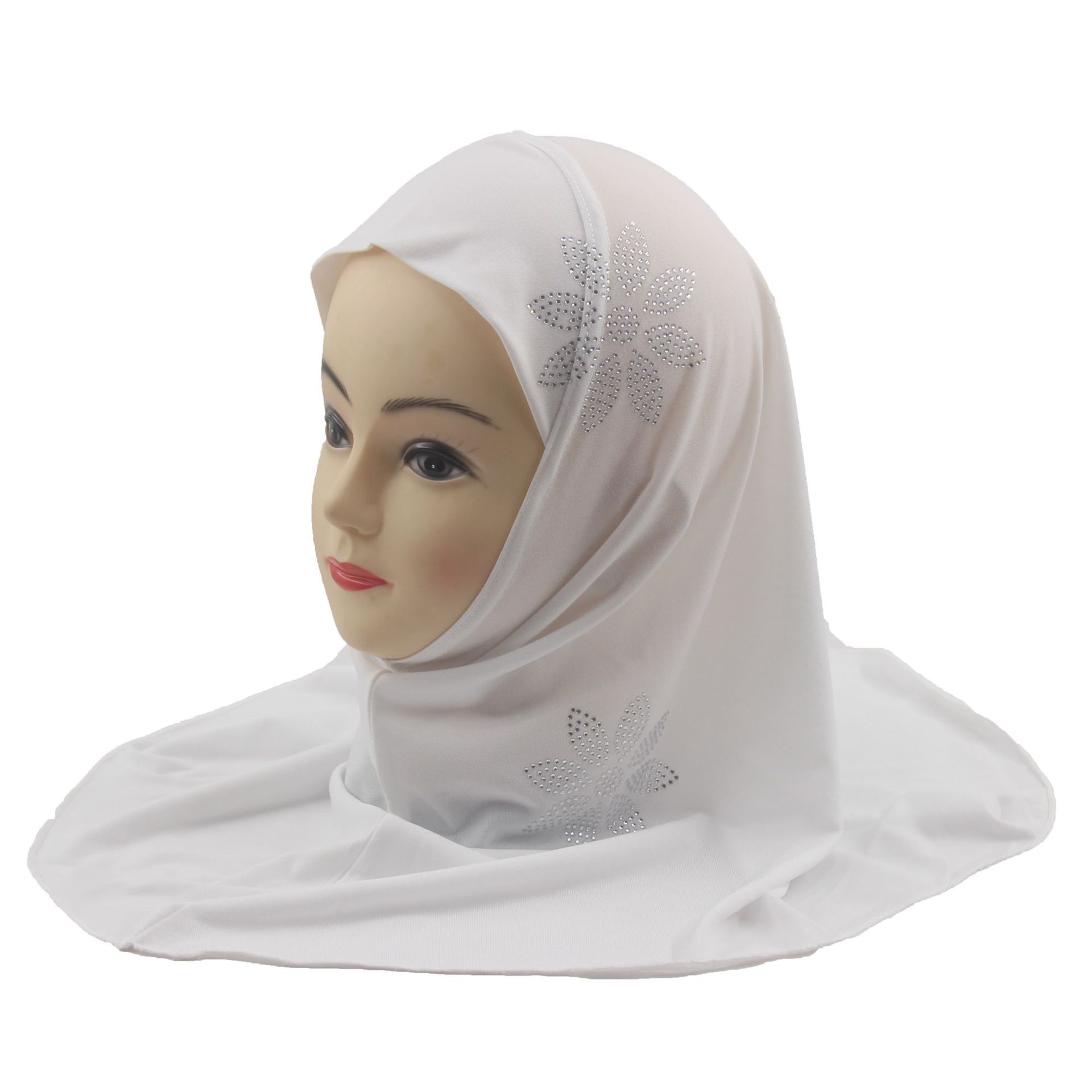 2-6Y Kids Girls Hijab Amira Turban Muslim Bonnet Shawls Headscarf Islamic Wrap - Picture 215 of 302