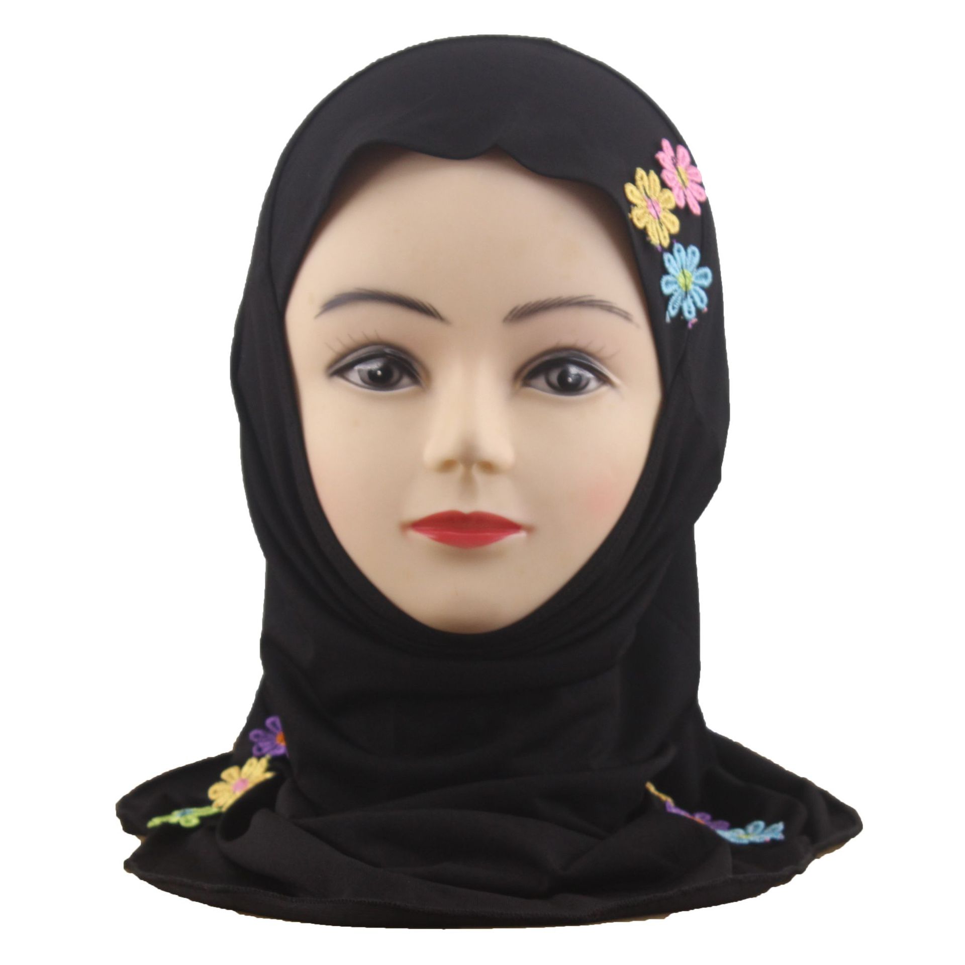 2-6Y Kids Girls Hijab Amira Turban Muslim Bonnet Shawls Headscarf Islamic Wrap - Picture 228 of 302