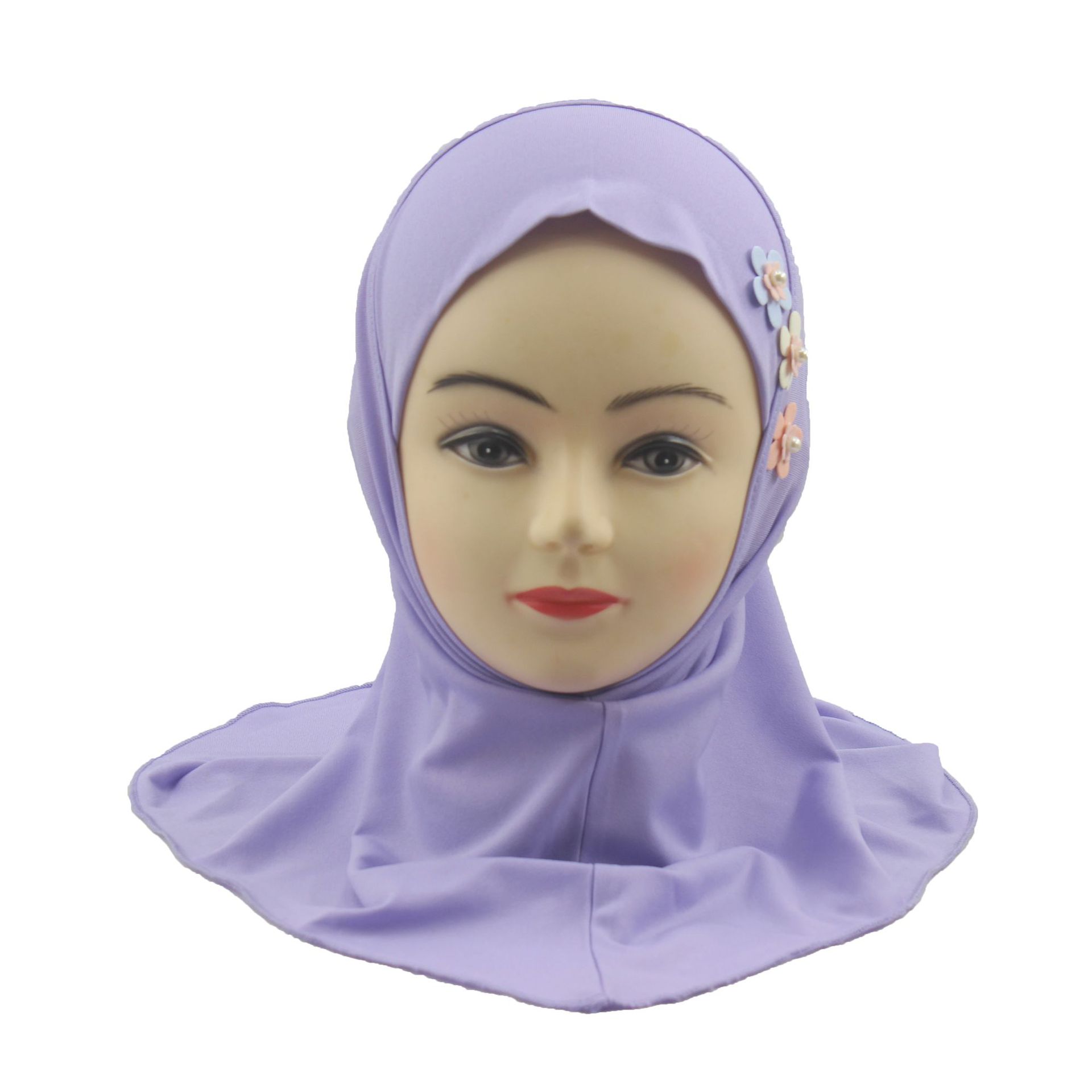 2-6Y Kids Girls Hijab Amira Turban Muslim Bonnet Shawls Headscarf Islamic Wrap - Picture 241 of 302
