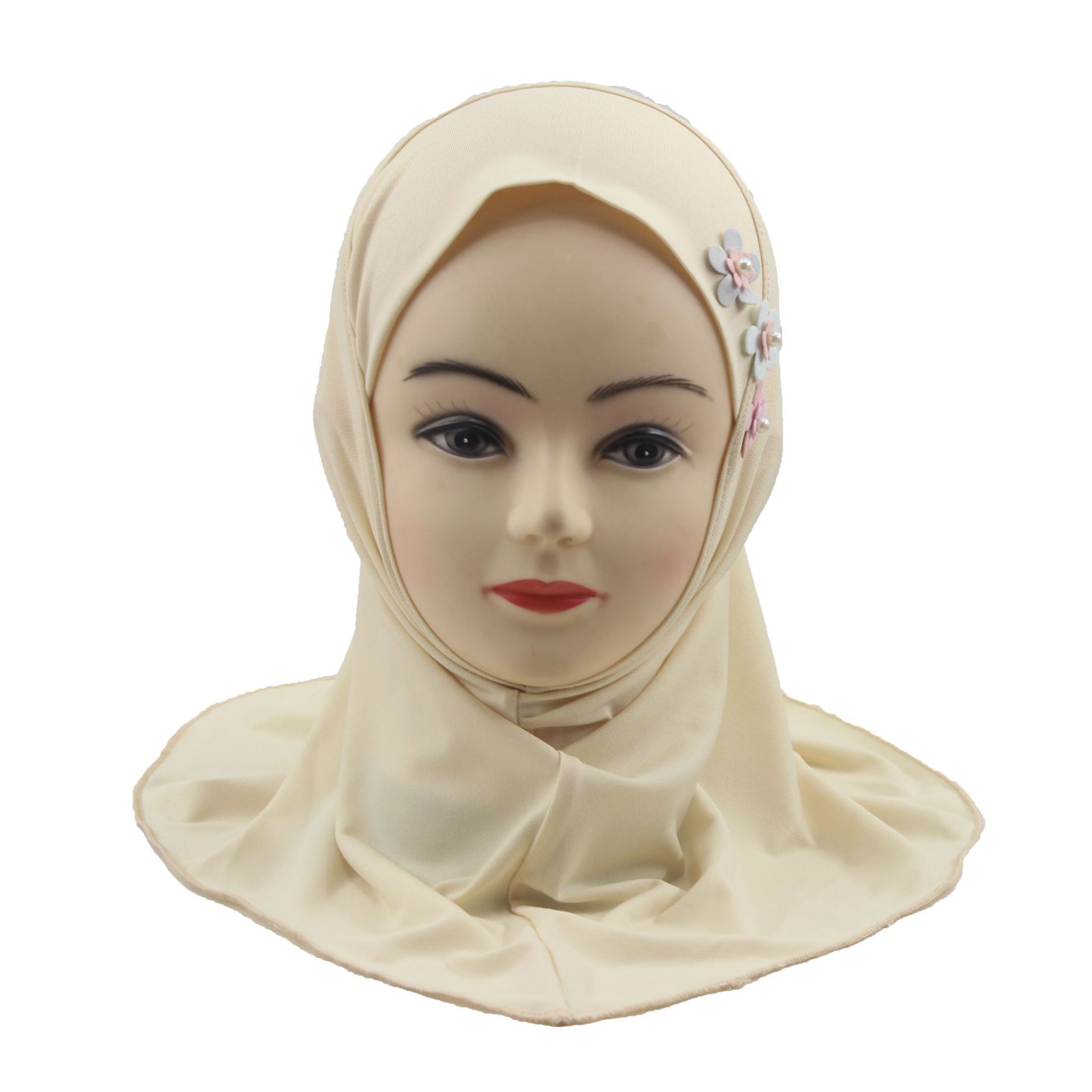 2-6Y Kids Girls Hijab Amira Turban Muslim Bonnet Shawls Headscarf Islamic Wrap - Picture 245 of 302