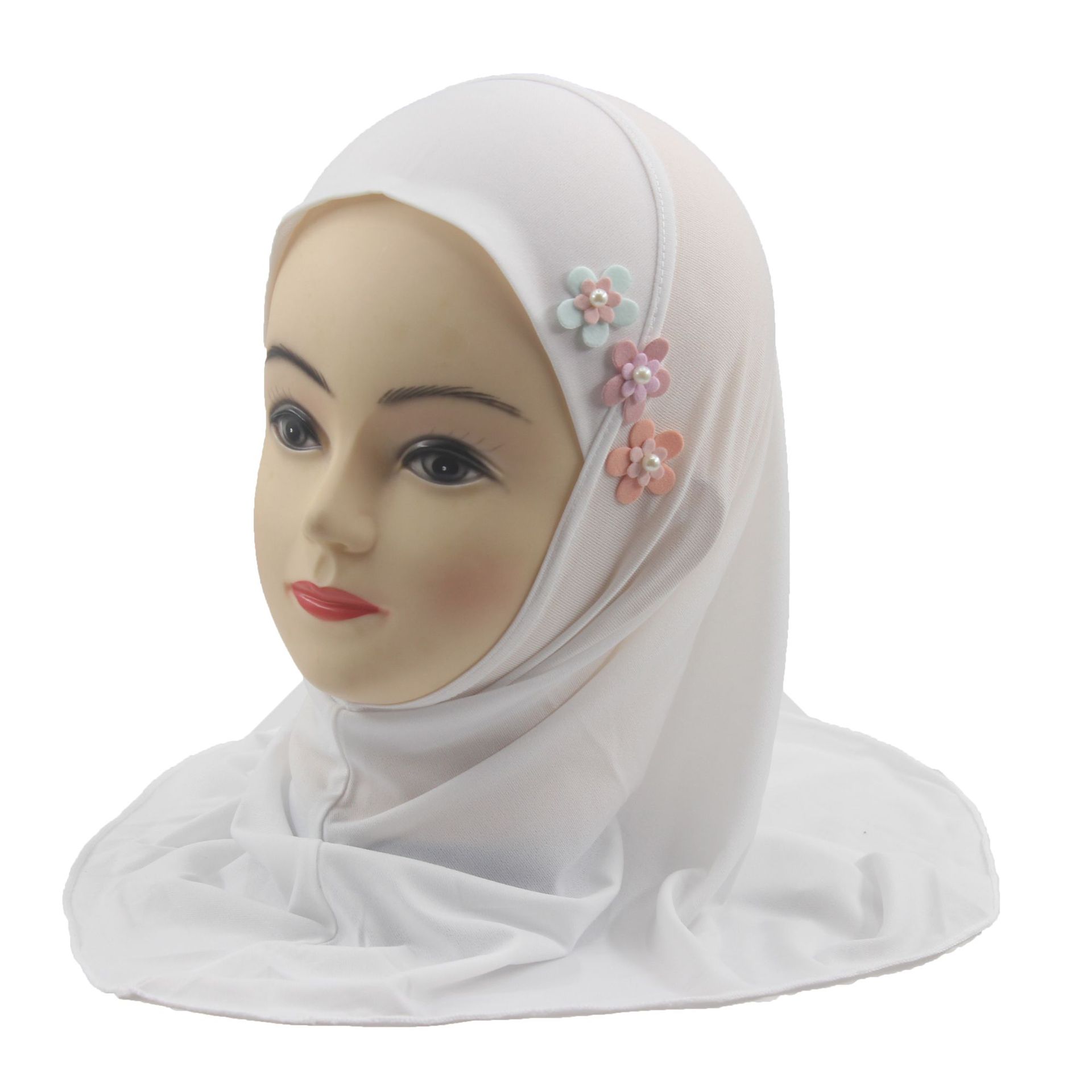 2-6Y Kids Girls Hijab Amira Turban Muslim Bonnet Shawls Headscarf Islamic Wrap - Picture 247 of 302