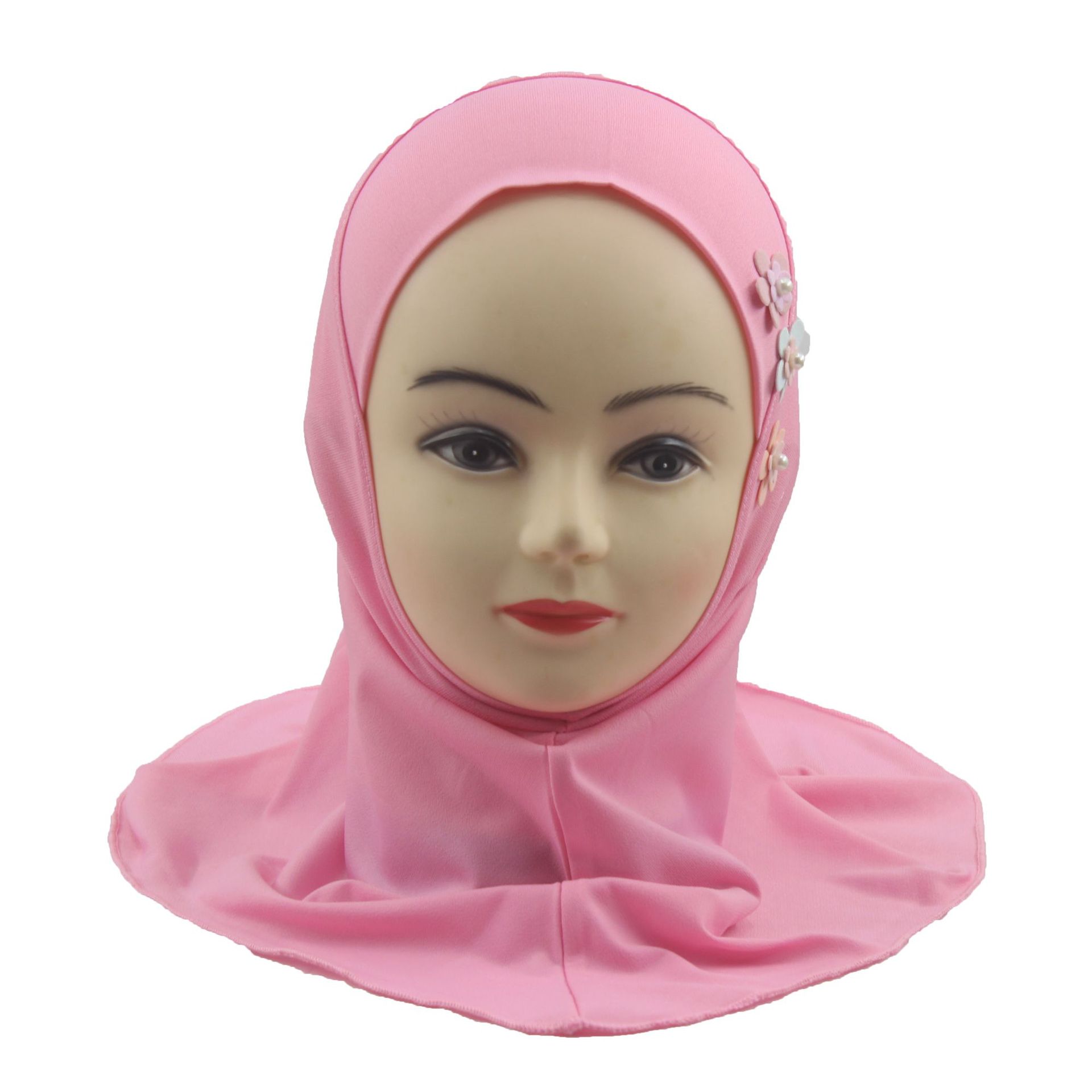 2-6Y Kids Girls Hijab Amira Turban Muslim Bonnet Shawls Headscarf Islamic Wrap - Picture 248 of 302