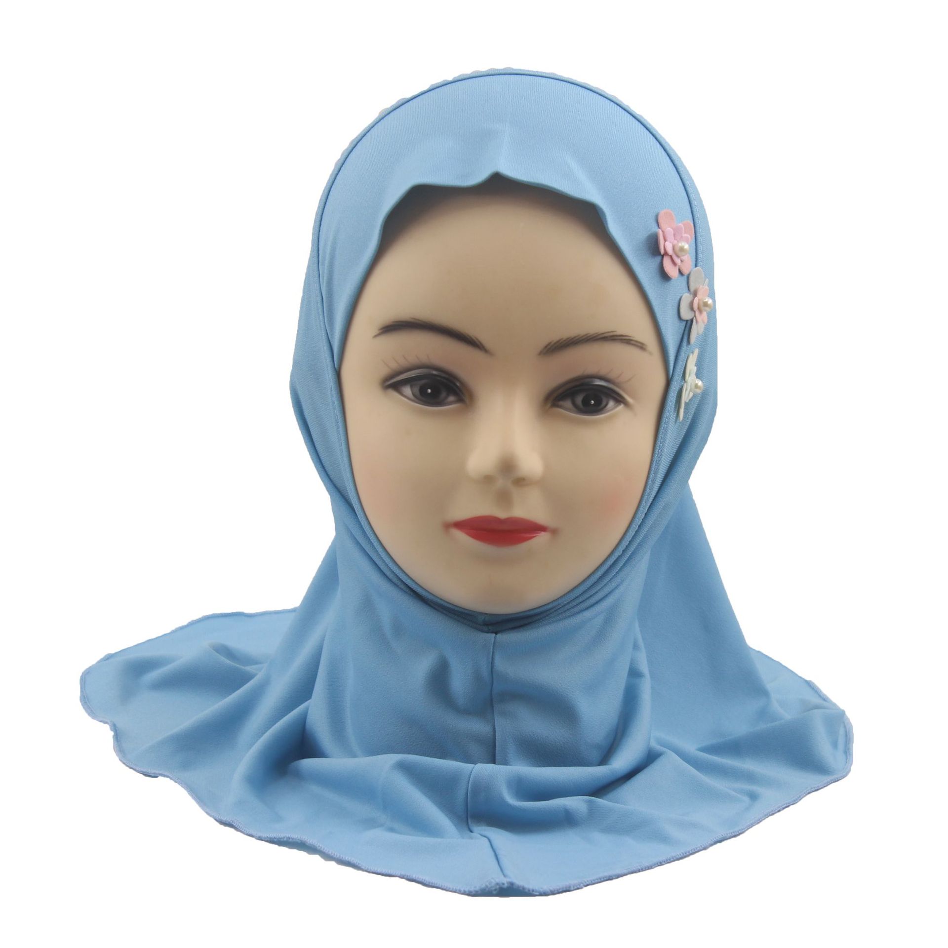 2-6Y Kids Girls Hijab Amira Turban Muslim Bonnet Shawls Headscarf Islamic Wrap - Picture 251 of 302