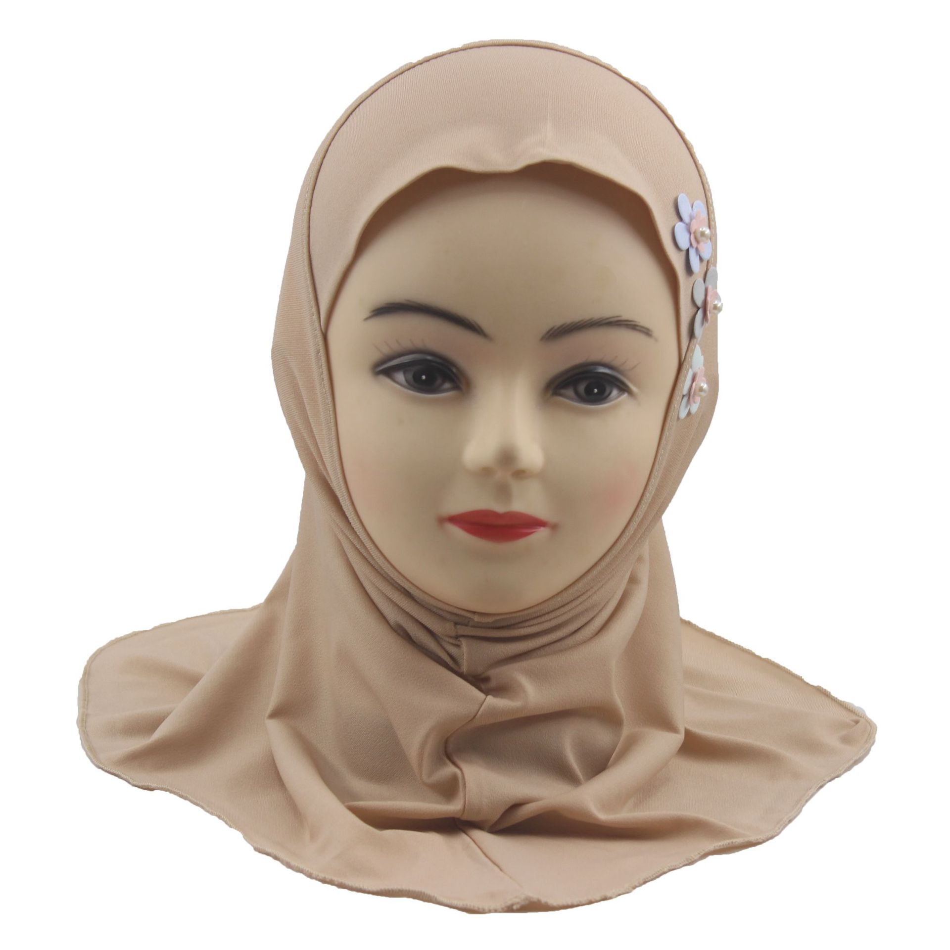 2-6Y Kids Girls Hijab Amira Turban Muslim Bonnet Shawls Headscarf Islamic Wrap - Picture 256 of 302