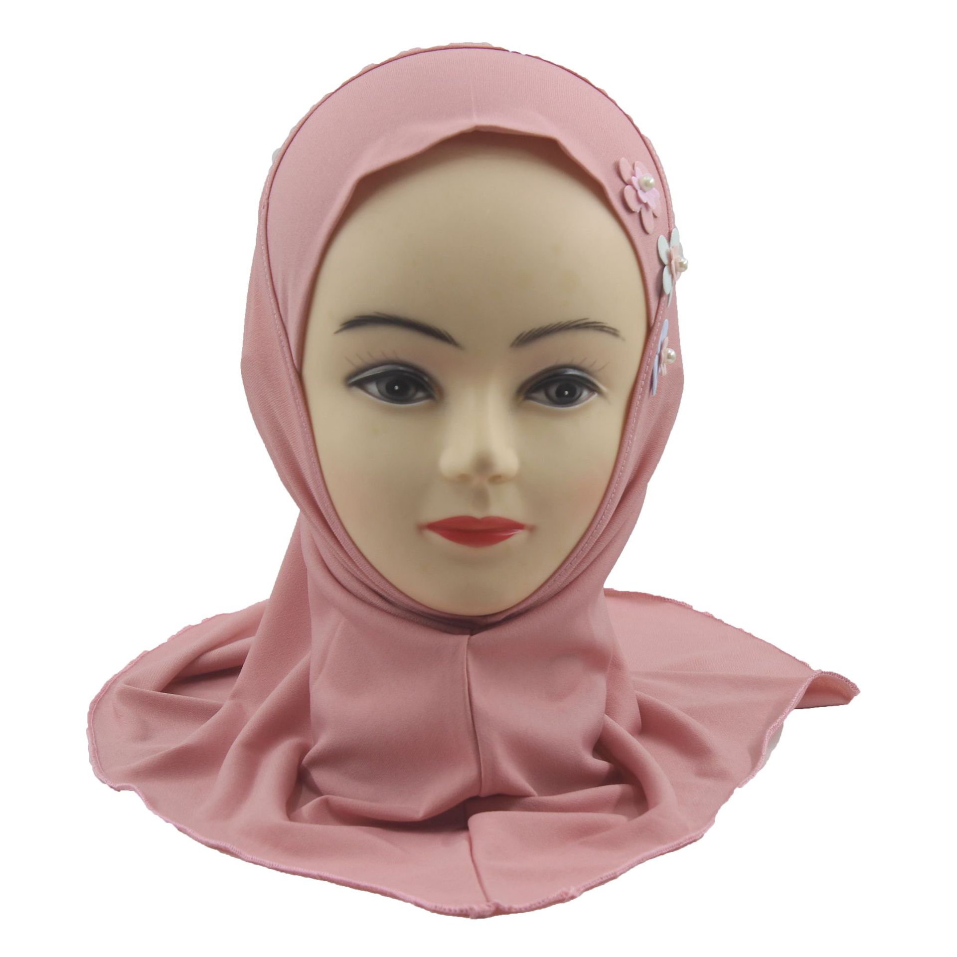2-6Y Kids Girls Hijab Amira Turban Muslim Bonnet Shawls Headscarf Islamic Wrap - Picture 259 of 302