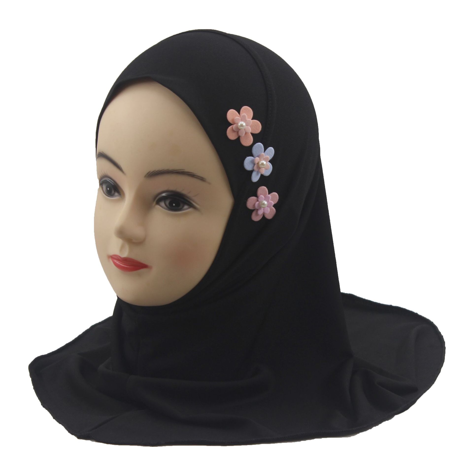 2-6Y Kids Girls Hijab Amira Turban Muslim Bonnet Shawls Headscarf Islamic Wrap - Picture 264 of 302