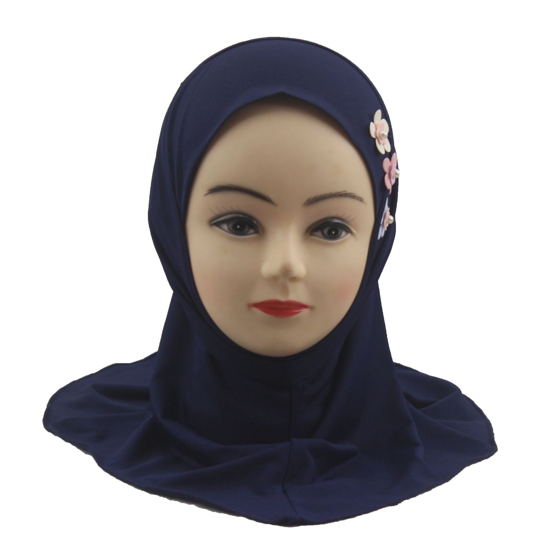 2-6Y Kids Girls Hijab Amira Turban Muslim Bonnet Shawls Headscarf Islamic Wrap - Picture 267 of 302