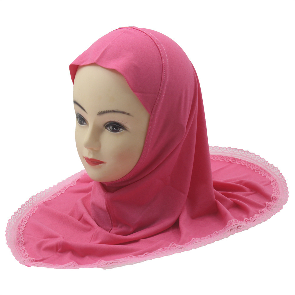2-6Y Kids Girls Hijab Amira Turban Muslim Bonnet Shawls Headscarf Islamic Wrap - Picture 270 of 302