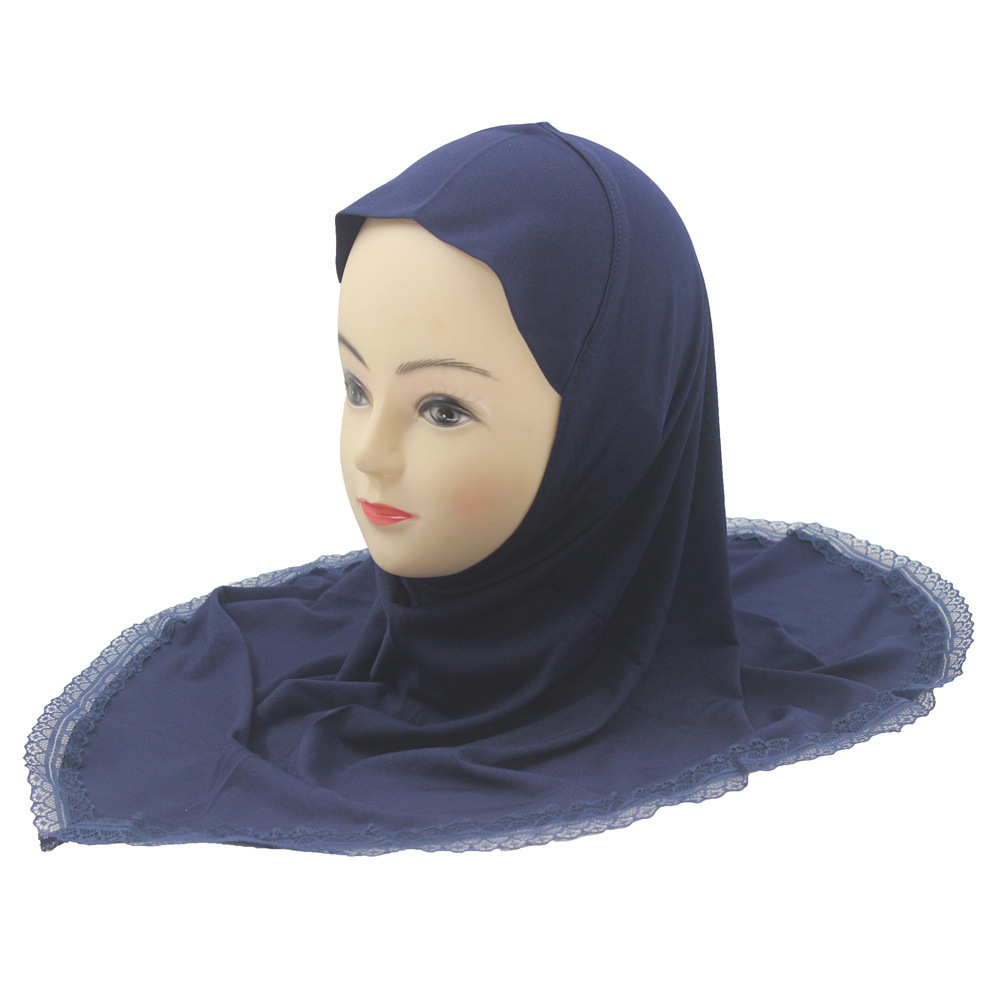 2-6Y Kids Girls Hijab Amira Turban Muslim Bonnet Shawls Headscarf Islamic Wrap - Picture 272 of 302