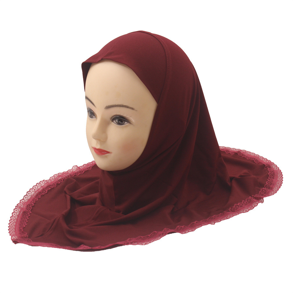 2-6Y Kids Girls Hijab Amira Turban Muslim Bonnet Shawls Headscarf Islamic Wrap - Picture 275 of 302