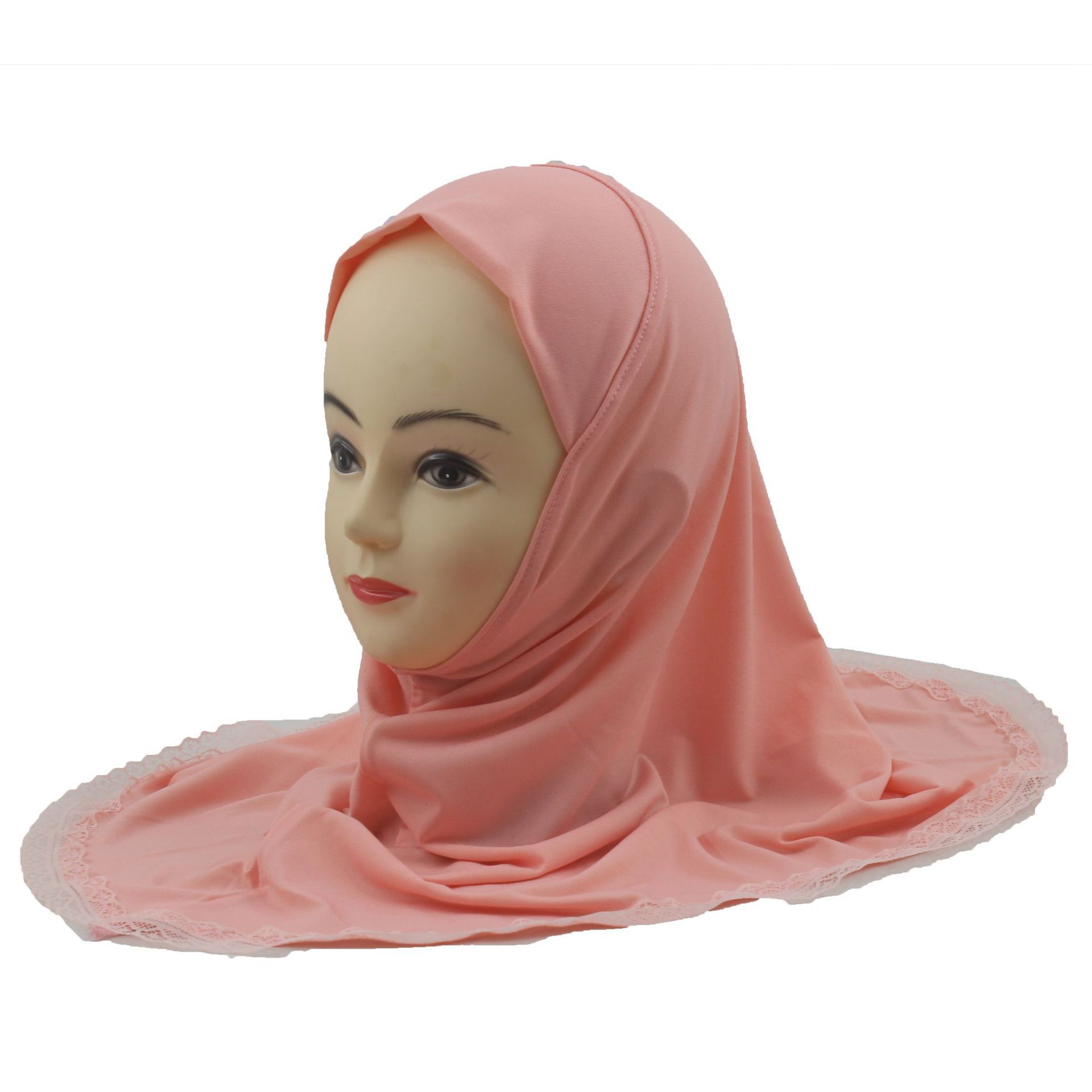 2-6Y Kids Girls Hijab Amira Turban Muslim Bonnet Shawls Headscarf Islamic Wrap - Picture 279 of 302
