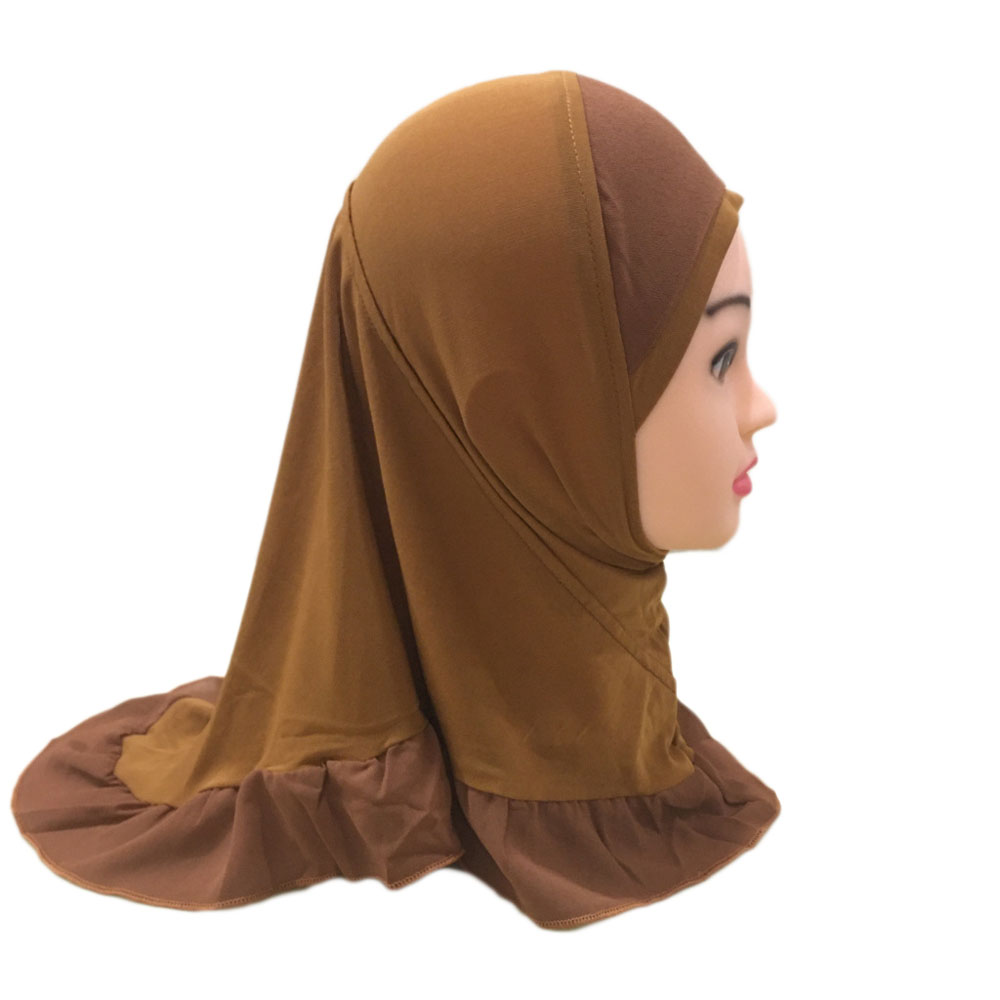 2-6Y Kids Girls Hijab Amira Turban Muslim Bonnet Shawls Headscarf Islamic Wrap - Picture 159 of 302
