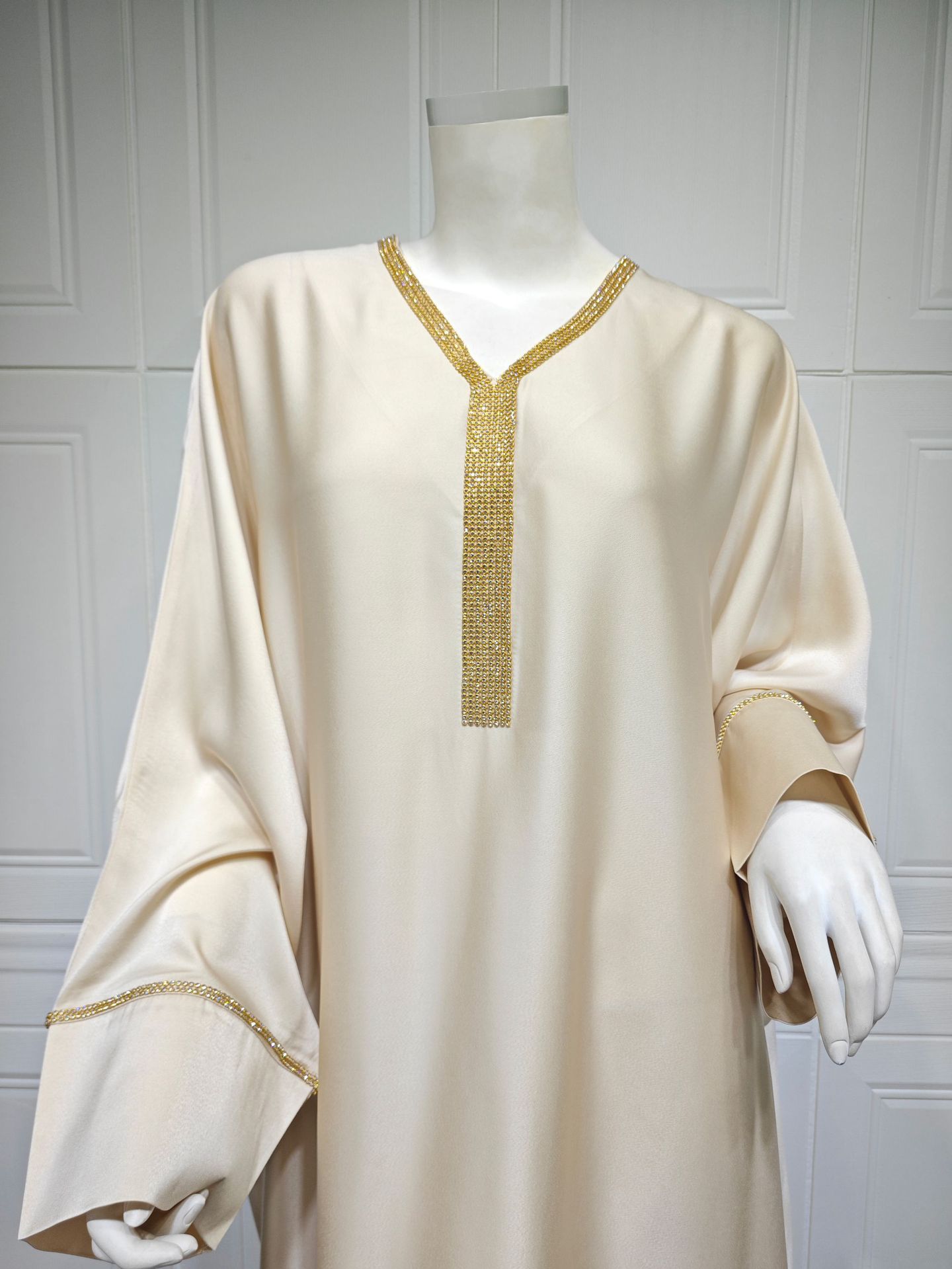 Dubai Abaya Mujeres Musulmanas Maxi Vestido Largo Vestido Caftán Islámico Vestido de Fiesta - Imagen 49 de 53