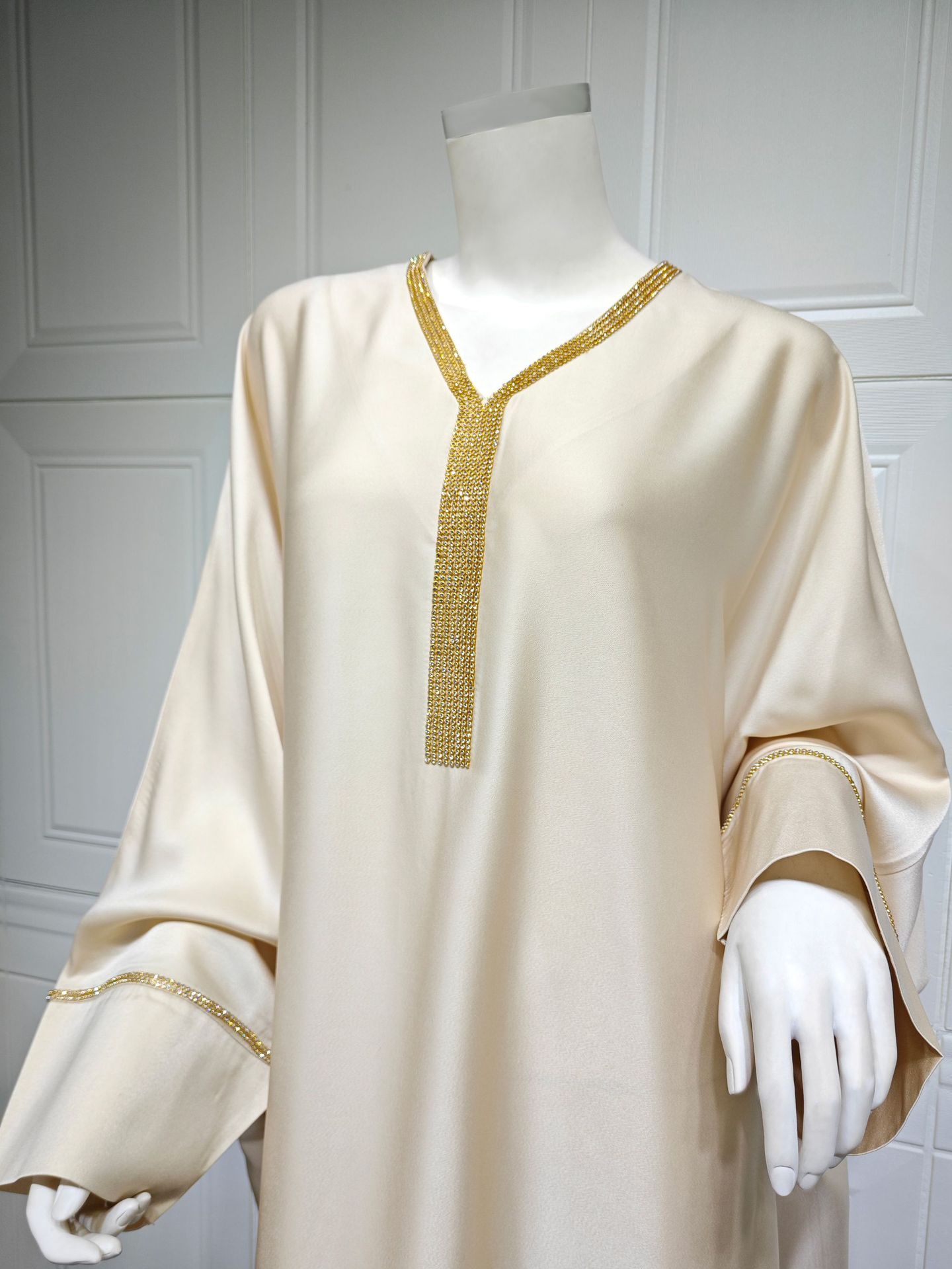 Dubai Abaya Mujeres Musulmanas Maxi Vestido Largo Vestido Caftán Islámico Vestido de Fiesta - Imagen 53 de 53