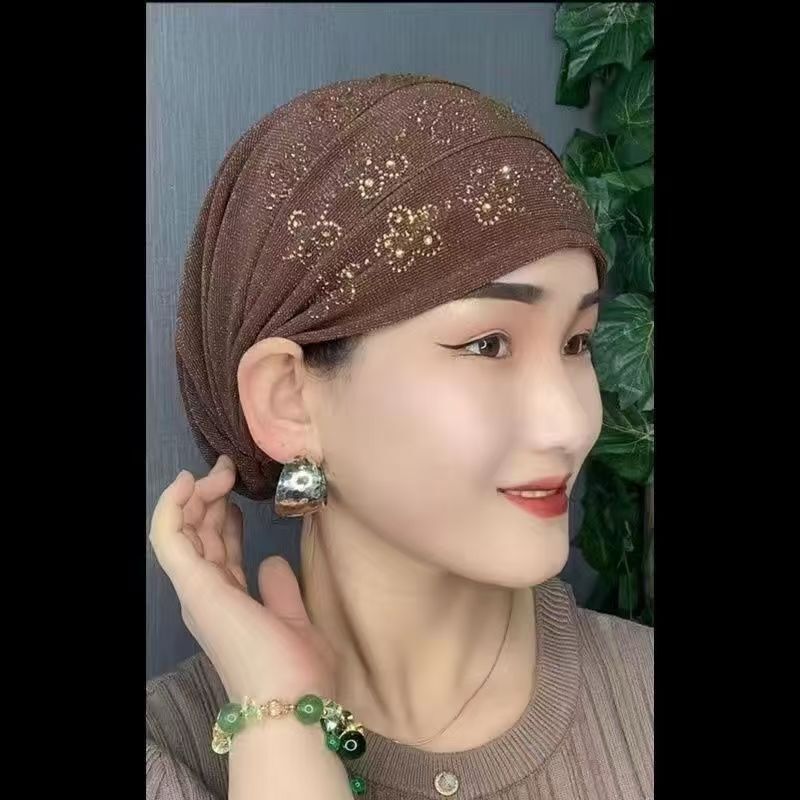 Mujeres Diadema Sombrero Cubierta para la Cabeza Gorras Turbante Islámico Pérdida de Cabello Gorro Dama Prendas para la Cabeza - Imagen 22 de 37