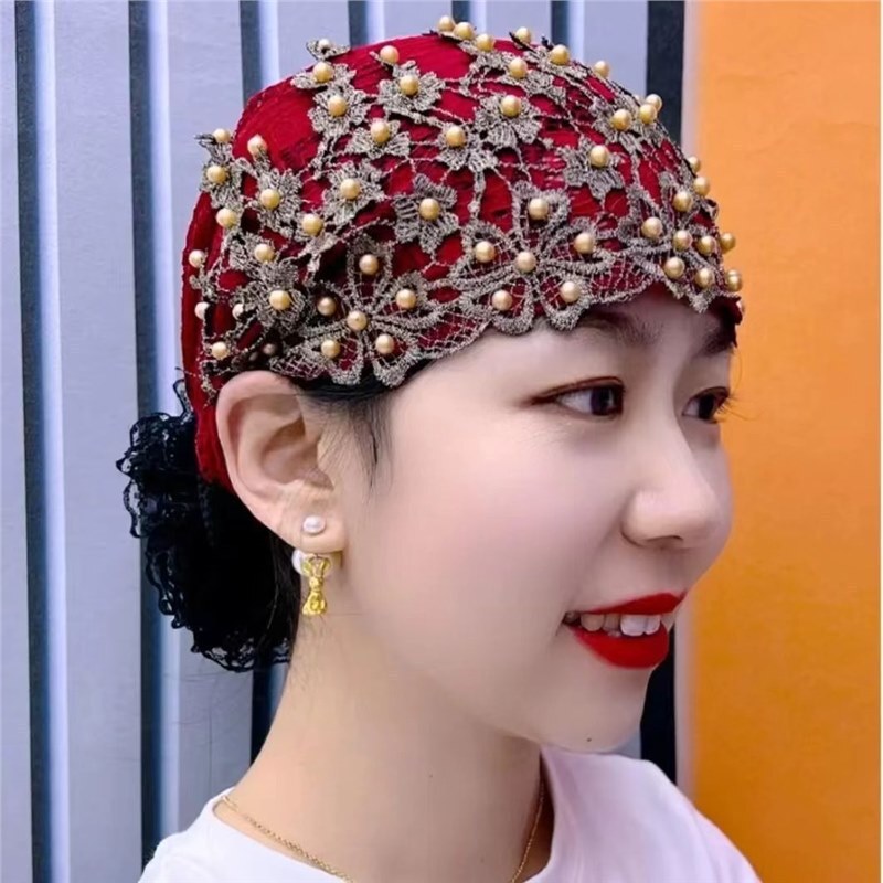 Sombreros de hiyab con flores para mujeres musulmanas cubierta envolvente gorras cáncer quimioterapia gorro islámico - Imagen 29 de 35