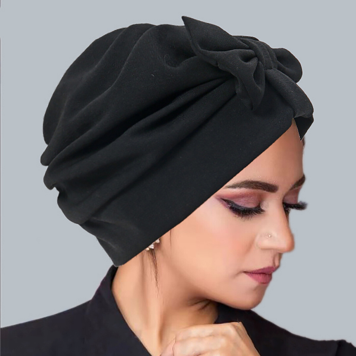 Hijab Women Hair Loss Caps Muslim Pleated Turban Wrap Headscarf Beanie Hat Cover - Picture 13 of 45