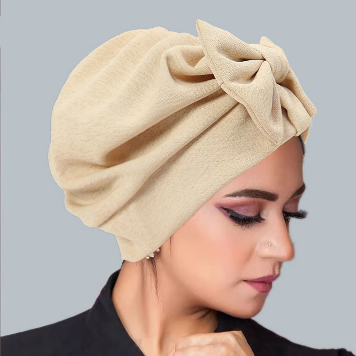 Hijab Women Hair Loss Caps Muslim Pleated Turban Wrap Headscarf Beanie Hat Cover - Picture 12 of 45
