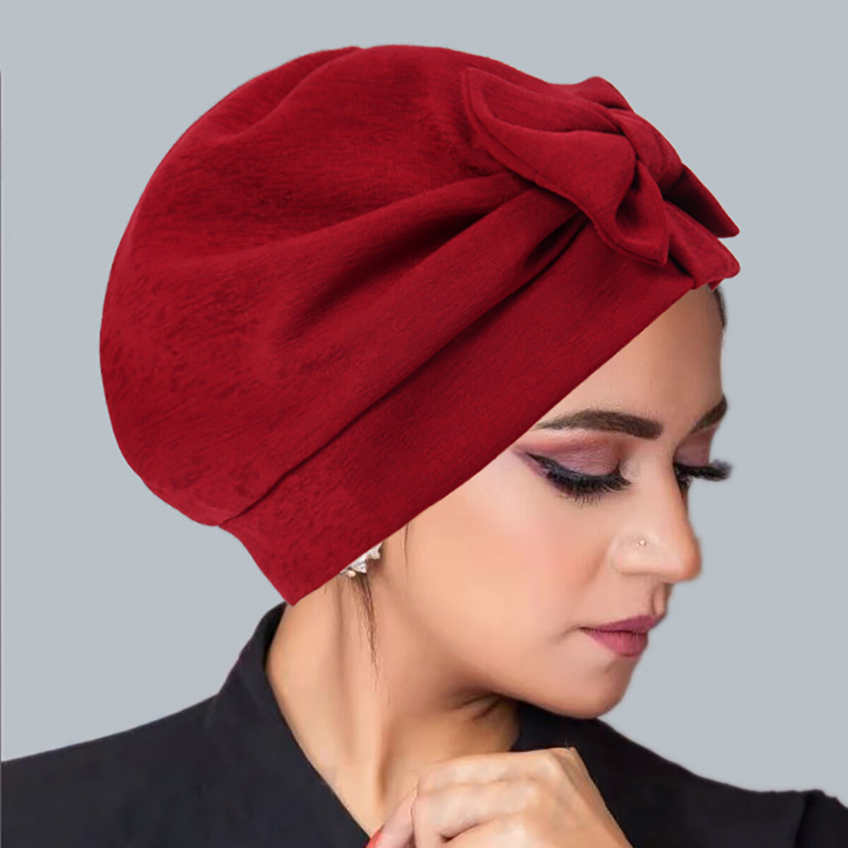 Hijab Women Hair Loss Caps Muslim Pleated Turban Wrap Headscarf Beanie Hat Cover - Picture 11 of 45