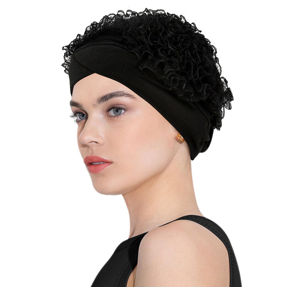 Hijab Women Hair Loss Caps Muslim Pleated Turban Wrap Headscarf Beanie Hat Cover - Picture 40 of 45