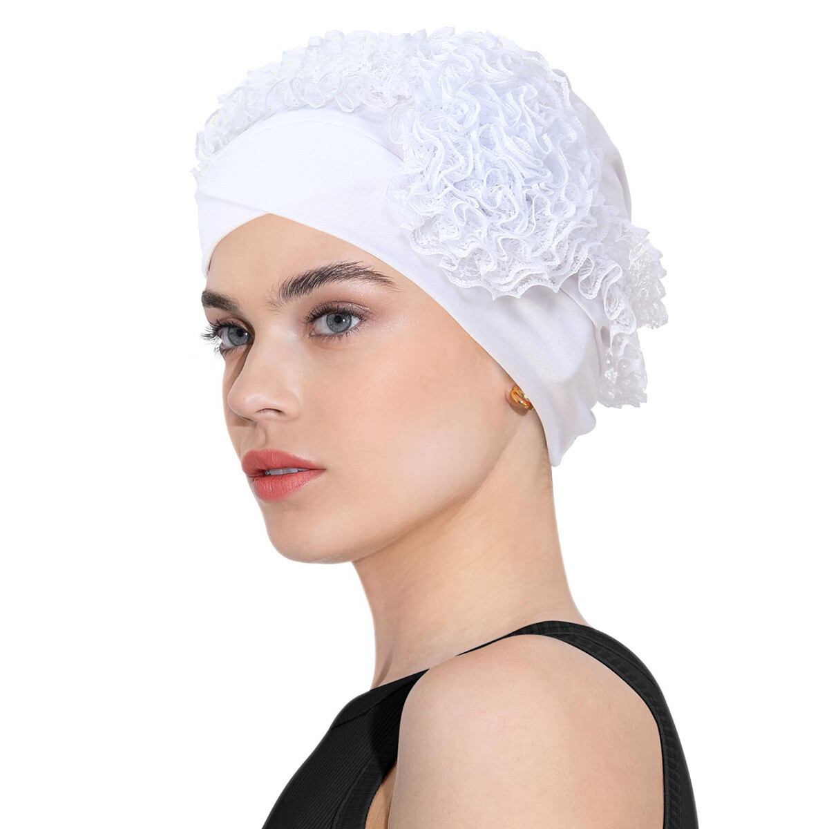 Hijab Women Hair Loss Caps Muslim Pleated Turban Wrap Headscarf Beanie Hat Cover - Picture 41 of 45