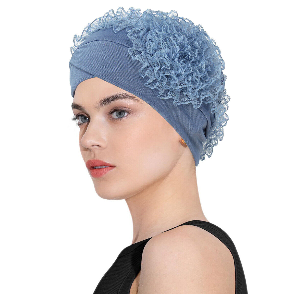 Hijab Women Hair Loss Caps Muslim Pleated Turban Wrap Headscarf Beanie Hat Cover - Picture 42 of 45