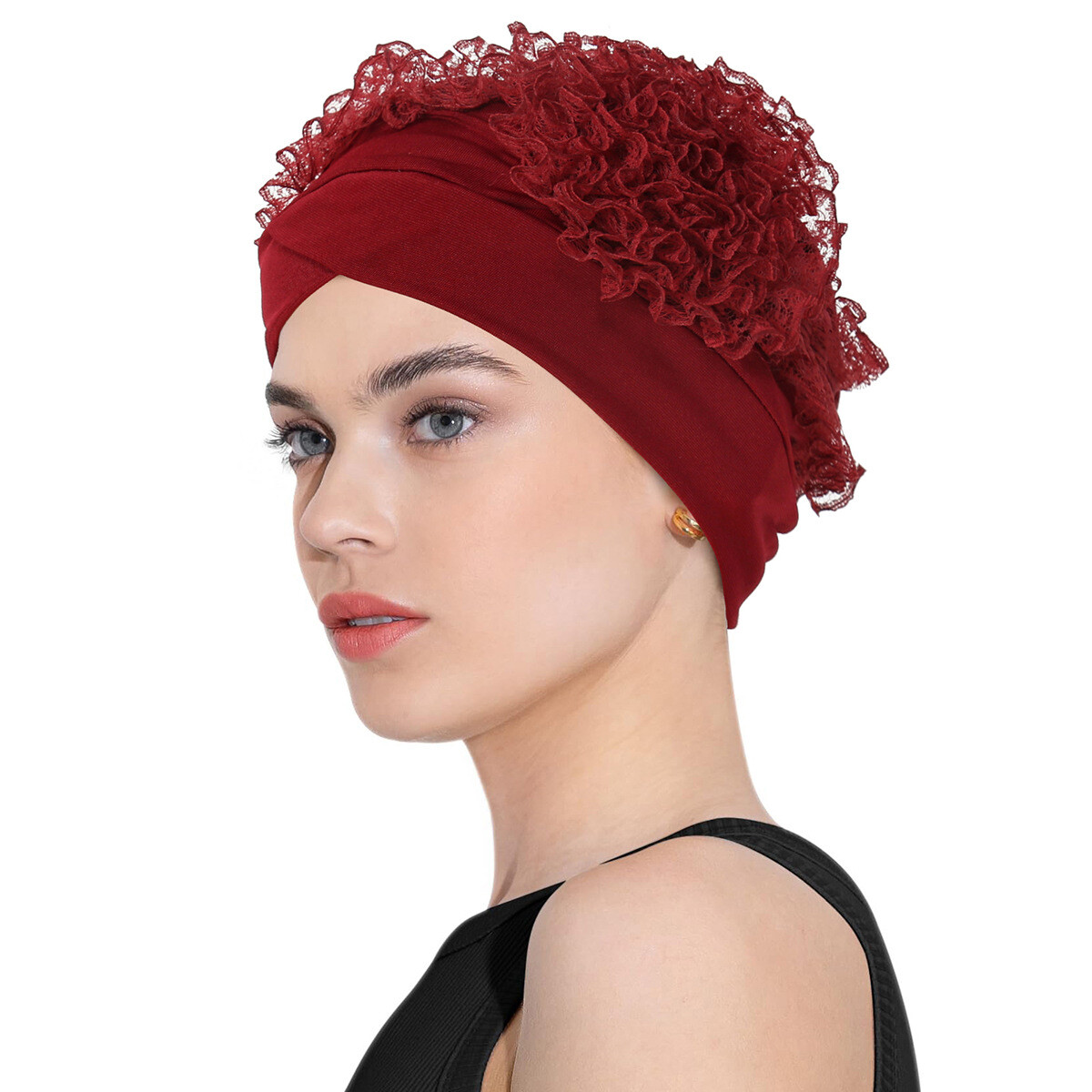 Hijab Women Hair Loss Caps Muslim Pleated Turban Wrap Headscarf Beanie Hat Cover - Picture 45 of 45