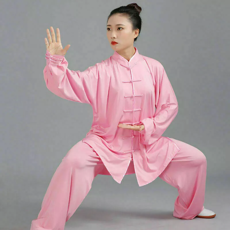 Chinese Tai Chi Kung Fu Uniform Wushu Taiji Suit Martial Milk Silk Uniform Arts