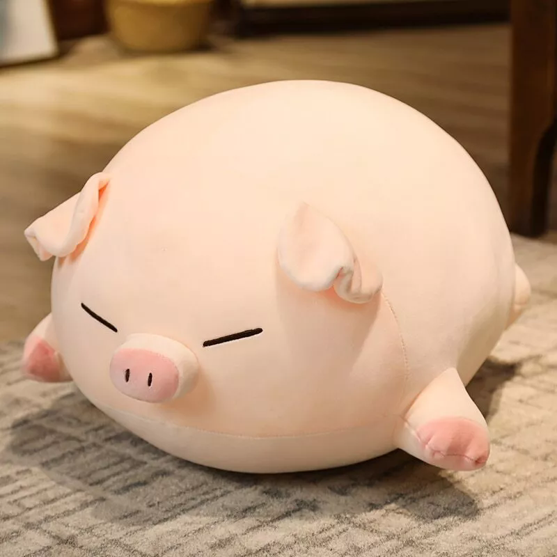 Stuffed Doll Lying Plush Piggy Toy Soft Plushie Pillow Cushion Kids Baby Gift - Picture 23 of 23