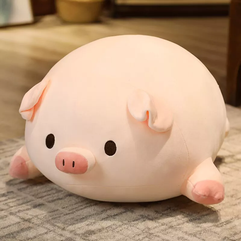 Stuffed Doll Lying Plush Piggy Toy Soft Plushie Pillow Cushion Kids Baby Gift - Picture 20 of 23