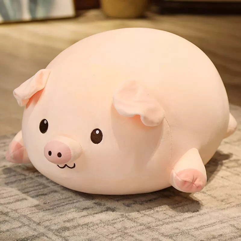 Stuffed Doll Lying Plush Piggy Toy Soft Plushie Pillow Cushion Kids Baby Gift - Picture 21 of 23