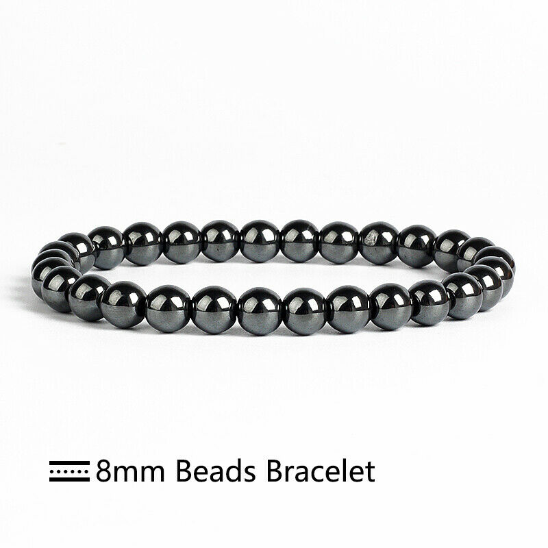 Magnetic Healing Bracelet Natural Beads Hematite Lava Therapy Health Care Bangle