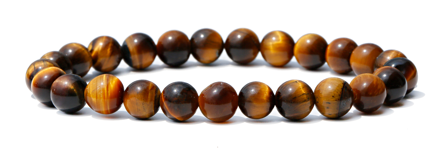 Ciondolo Braccialetti Uomo Colorati Occhio di Tigre Pietra Naturale Perline Bracciale Fortunato Gioielli - Foto 14 di 24