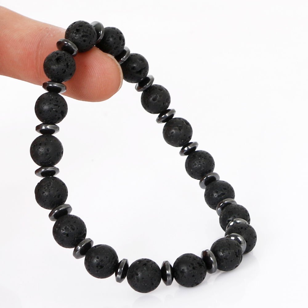 8mm Tiger Eye Stretchy Bracelets Natural Tiger Eye Beaded Yoga Healing Bracelet - Picture 5 of 9