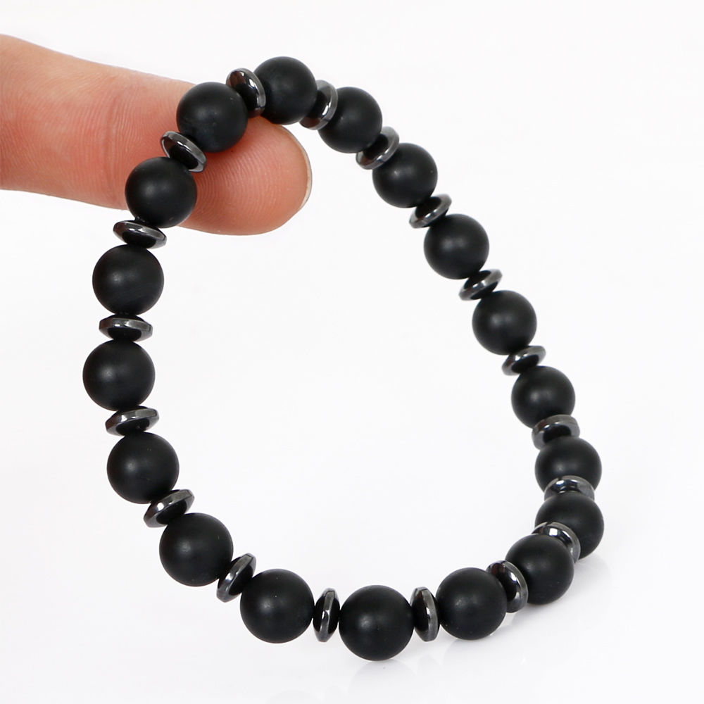 8mm Tiger Eye Stretchy Bracelets Natural Tiger Eye Beaded Yoga Healing Bracelet - Picture 6 of 9