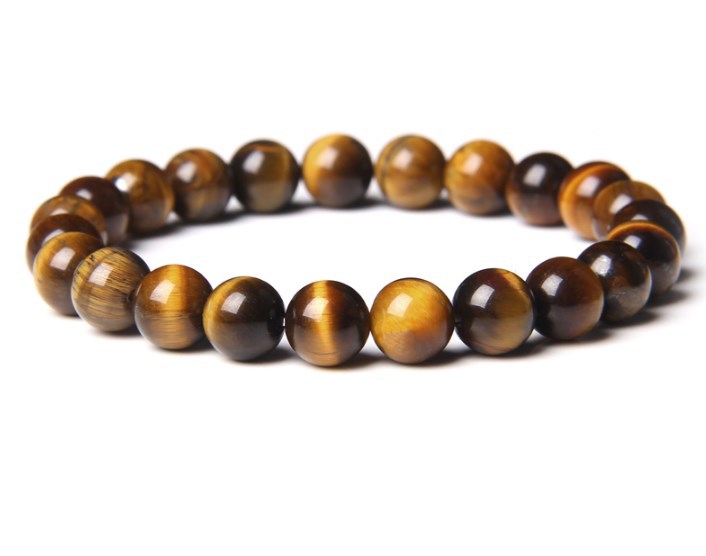 Triple Protection Men's Necklaces Tiger Eye Hematite Stone Beaded Bracelet Set