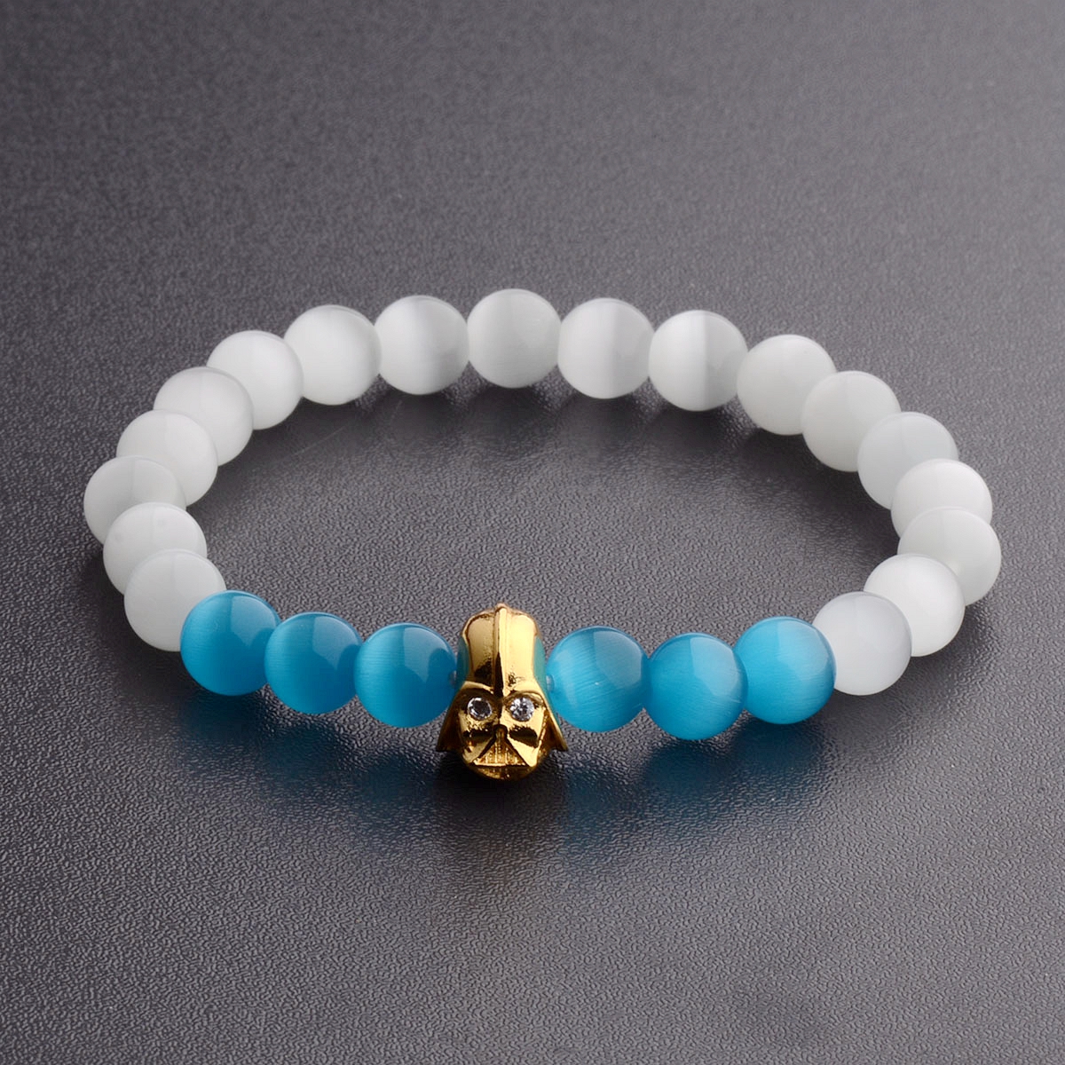 Opal Cat Eye Stone Beaded Bracelet Fashion Handmade Bracelets for Men Women Gift - Picture 9 of 11