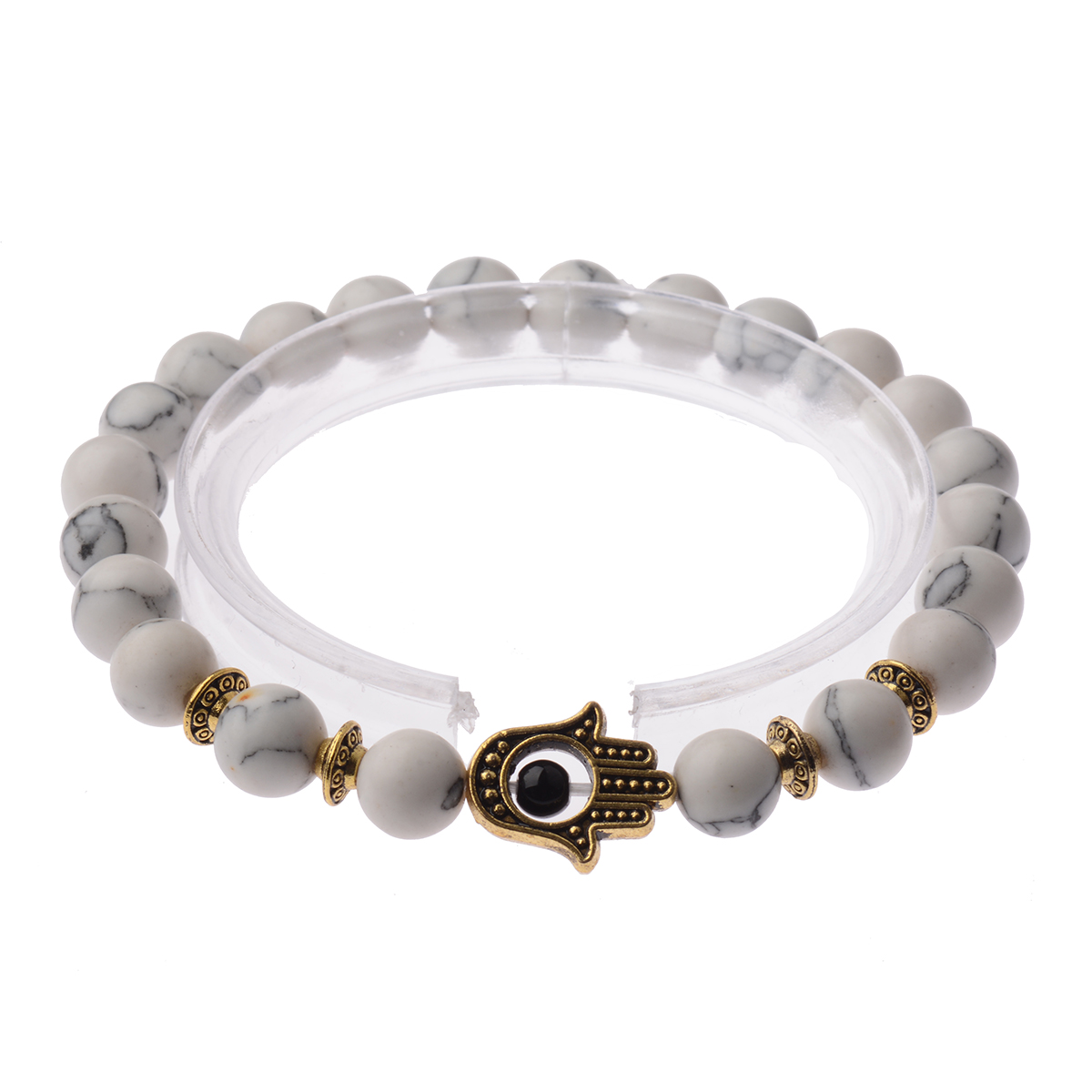 Fashion Turkey Lucky Evil Eye Bracelet Stone Beaded Bracelets Men Women Jewelry - Photo 12 sur 22