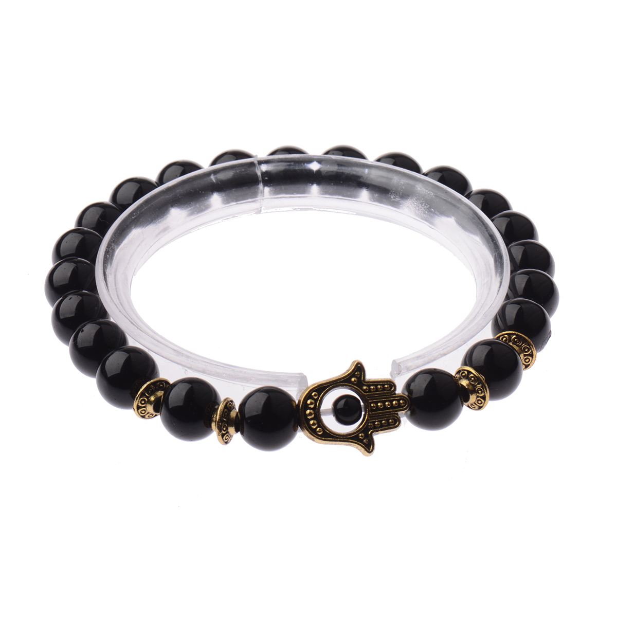 Fashion Turkey Lucky Evil Eye Bracelet Stone Beaded Bracelets Men Women Jewelry - Photo 14 sur 22