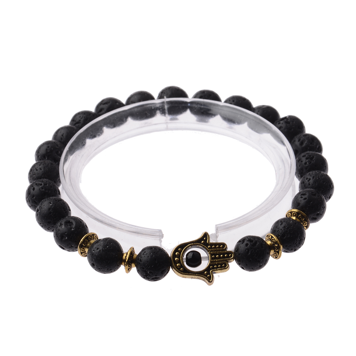 Fashion Turkey Lucky Evil Eye Bracelet Stone Beaded Bracelets Men Women Jewelry - Photo 16 sur 22