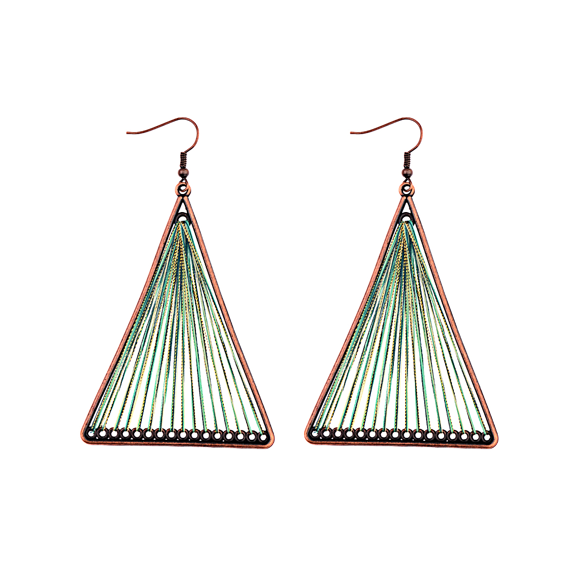 Bohemia Big Round Geometric Drop Earrings Women Colorful Water Drop Earring Gift - Picture 22 of 29