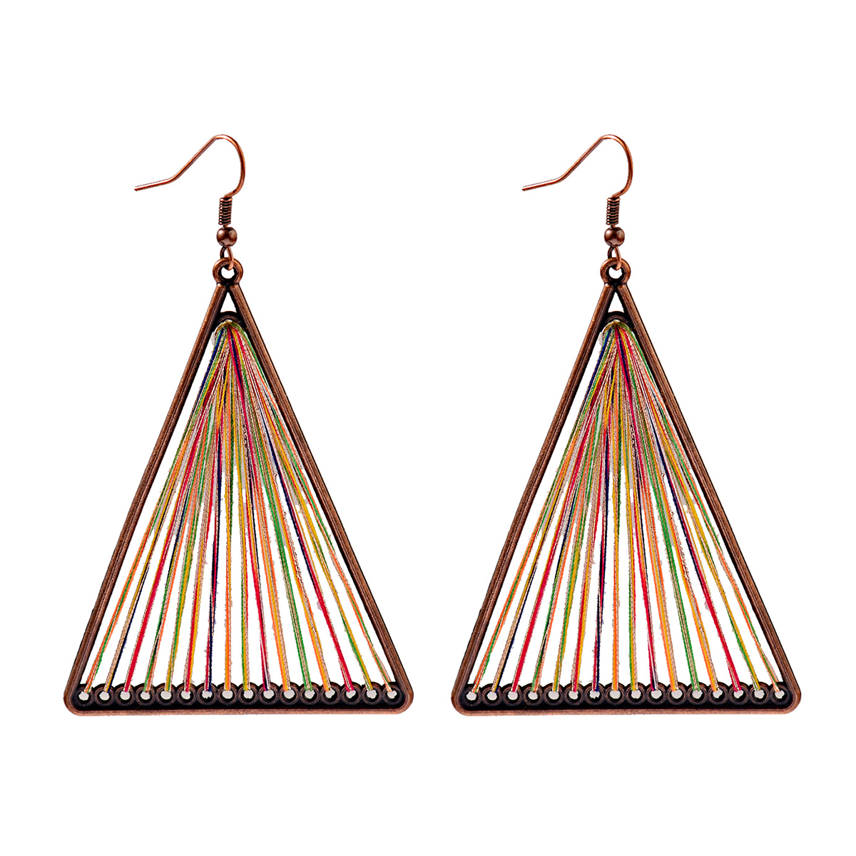 Bohemia Big Round Geometric Drop Earrings Women Colorful Water Drop Earring Gift - Picture 23 of 29