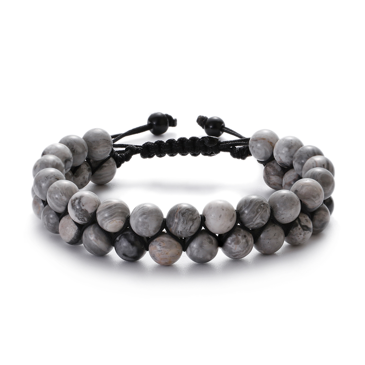 Double Layer Lava Rock Aromatherapy Anxiety Essential Oil Diffuser Bracelet Gift