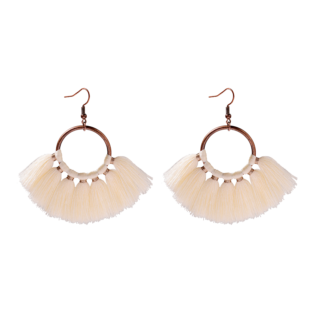 Vintage Dangle Drop Tassel Earrings Female Fashion Statement Ethnic Boho Jewelry - Picture 11 of 21