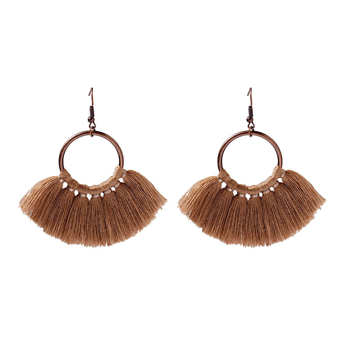 Vintage Dangle Drop Tassel Earrings Female Fashion Statement Ethnic Boho Jewelry - Picture 13 of 21