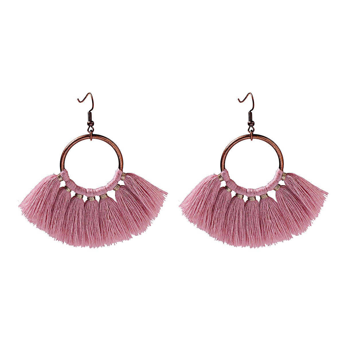 Vintage Dangle Drop Tassel Earrings Female Fashion Statement Ethnic Boho Jewelry - Picture 14 of 21