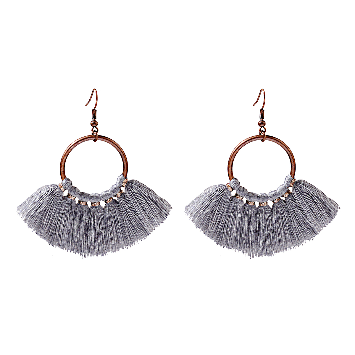 Vintage Dangle Drop Tassel Earrings Female Fashion Statement Ethnic Boho Jewelry - Picture 16 of 21