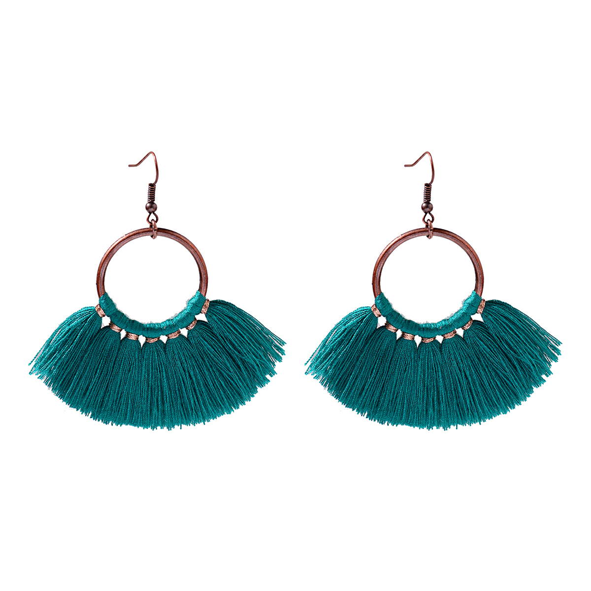 Vintage Dangle Drop Tassel Earrings Female Fashion Statement Ethnic Boho Jewelry - Picture 17 of 21