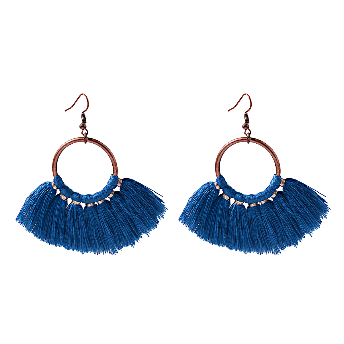 Vintage Dangle Drop Tassel Earrings Female Fashion Statement Ethnic Boho Jewelry - Picture 20 of 21
