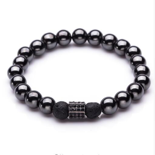 Weight Loss Hematite Stone Beaded Bracelet Handmade Bracelets for Men Women - Picture 12 of 17